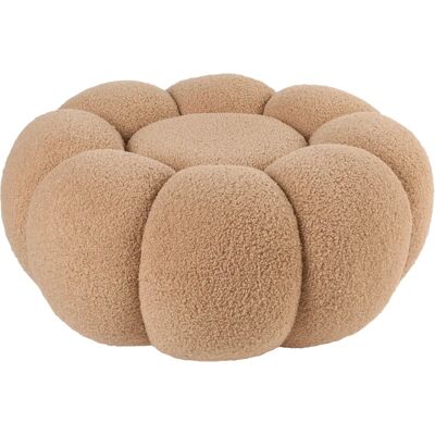 Taburete moderno redondo Beliani Beaufort - Pouf Taburete moderno redondo Beliani Beaufort - Pouf