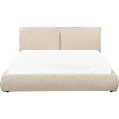 Moderni Beige Bouclé Sänky - Beliani Moderni Beige Bouclé Sänky - Beliani