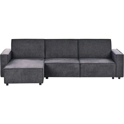 Sofá modular Romedal II de Beliani - Gris, Forma de L, Función cama Sofá modular Romedal II de Beliani - Gris, Forma de L, Función cama