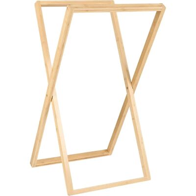 Support à Serviettes en Bambou Beliani - Minimaliste Bois Clair - 45x44x80cm - Publicité Support à Serviettes en Bambou Beliani - Minimaliste Bois Clair - 45x44x80cm - Publicité