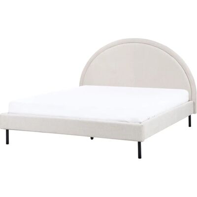 Beliani Margut Polyester Beigen Sänky - 160x200 cm Minimalistinen Tyyli Beliani Margut Polyester Beigen Sänky - 160x200 cm Minimalistinen Tyyli
