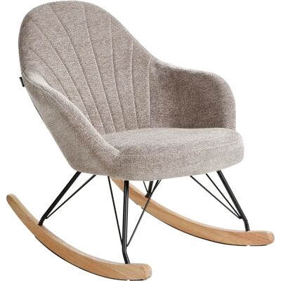 Chaise berçante moderne beige Beliani Skale - Rocking Chair - Publicité Chaise berçante moderne beige Beliani Skale - Rocking Chair - Publicité