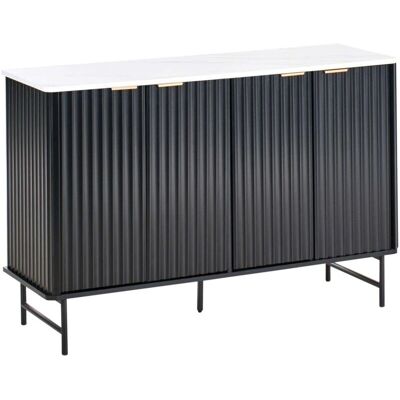 Aparador moderno BELIANI con 4 puertas - MDF y metal Aparador moderno BELIANI con 4 puertas - MDF y metal