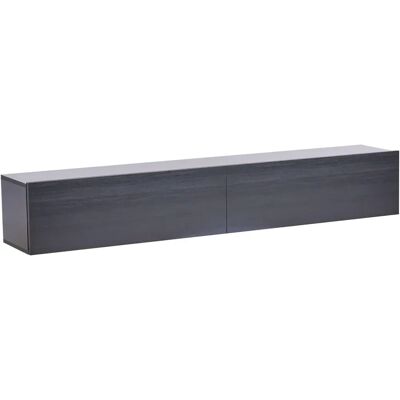 Beliani Seinään Asennettava TV-taso - 180x32x30 - Musta Beliani Seinään Asennettava TV-taso - 180x32x30 - Musta