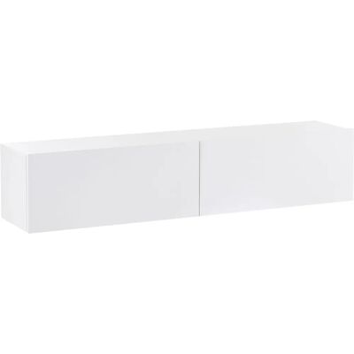 Beliani Gladstone Seinään Asennettava TV-hylly - Minimalistinen Valkoinen 140x32x30 Beliani Gladstone Seinään Asennettava TV-hylly - Minimalistinen Valkoinen 140x32x30
