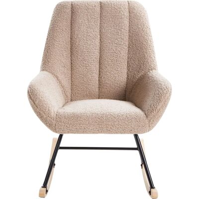 Fauteuil Kinno de Beliani - Revêtement Bouclé Élégant, Dossier Large, Pieds Métal - Salon - Publicité Fauteuil Kinno de Beliani - Revêtement Bouclé Élégant, Dossier Large, Pieds Métal - Salon - Publicité