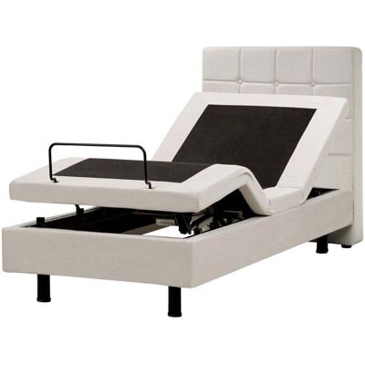 Beliani - Duke - Beige - 82x216x102 - Cama ajustable Beliani - Duke - Beige - 82x216x102 - Cama ajustable