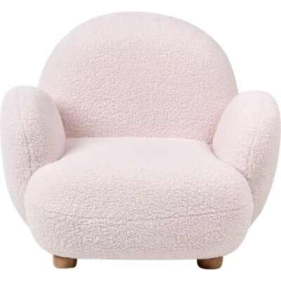 Fauteuil enfant en bouclé rose Beliani - Siège enfant - Publicité Fauteuil enfant en bouclé rose Beliani - Siège enfant - Publicité