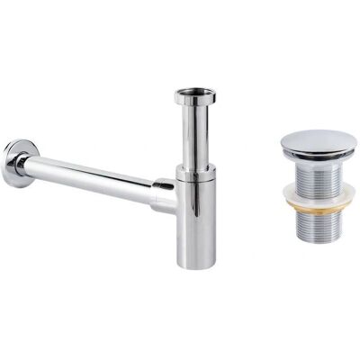 BELIANI Mafredi Siphon - Drain élégant en métal pour lavabo - Publicité BELIANI Mafredi Siphon - Drain élégant en métal pour lavabo - Publicité