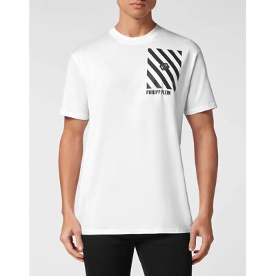 Philipp Plein Weiß Rundhals T-Shirt - T-Shirt Philipp Plein Weiß Rundhals T-Shirt - T-Shirt