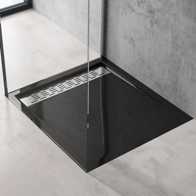 DOPORRO - AL02 - 80x90x5cm - Negro - Plato de Ducha DOPORRO - AL02 - 80x90x5cm - Negro - Plato de Ducha