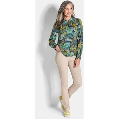Goldner Fashion - Pusero - Smaragd - Paisley-Druck - Bluse Goldner Fashion - Pusero - Smaragd - Paisley-Druck - Bluse