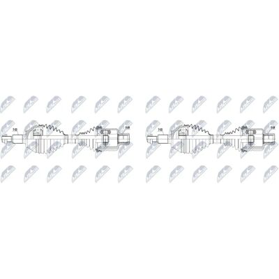 NTY - 52123702AA - Vorderachse links 620mm - Antriebswelle NTY - 52123702AA - Vorderachse links 620mm - Antriebswelle