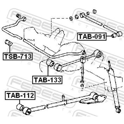 Febest - 270367 - Rear - Outer - Querlenkerbuchse Febest - 270367 - Rear - Outer - Querlenkerbuchse