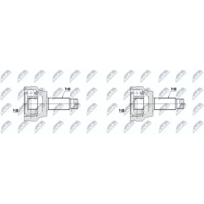 NTY - NPZ-BM-016 - Linkes Hinterrad - Rechtes Hinterrad - Antriebswellen-Gelenksatz NTY - NPZ-BM-016 - Linkes Hinterrad - Rechtes Hinterrad - Antriebswellen-Gelenksatz