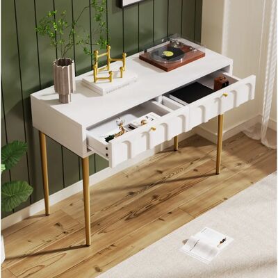 WISHDOR - 2-drawer - Blanco - Madera - Cómoda WISHDOR - 2-drawer - Blanco - Madera - Cómoda