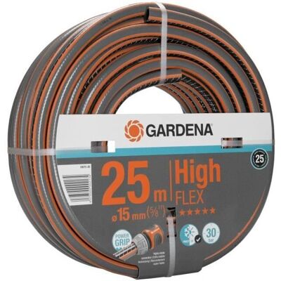 Mangueira High Flex Gardena - 25m - Ø 15mm - Irrigação & Limpeza Mangueira High Flex Gardena - 25m - Ø 15mm - Irrigação & Limpeza