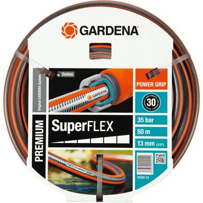Lancia da Giardino Gardena 18099-20 - 50m, Grigia/Arancione, Resistente Lancia da Giardino Gardena 18099-20 - 50m, Grigia/Arancione, Resistente