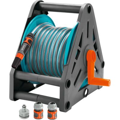 Gardena Hose Reel 30 Set - 15m, Fittings, Spray Nozzle Gardena Hose Reel 30 Set - 15m, Fittings, Spray Nozzle