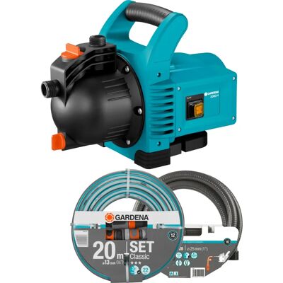 Gardena 3000/4 Wasserpumpe - 600W, 3,6bar, 3100l/h Gardena 3000/4 Wasserpumpe - 600W, 3,6bar, 3100l/h