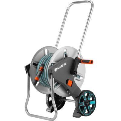 Chariot de tuyau Gardena AquaRoll M 25m avec cadre en métal, 15mm - Publicité Chariot de tuyau Gardena AquaRoll M 25m avec cadre en métal, 15mm - Publicité