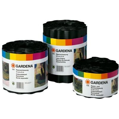 Gardena 534-20 Rouleau de Bordure de Jardin - Plastique Noir Gardena 534-20 Rouleau de Bordure de Jardin - Plastique Noir