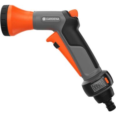 Gardena AquaCount Gartenschlauchpistole - Schwarz, Grau, Orange - Gartenschlauchdüse Gardena AquaCount Gartenschlauchpistole - Schwarz, Grau, Orange - Gartenschlauchdüse