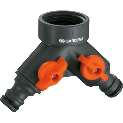 Gardena 938-20 Wasserhahn-Adapter - 2-Wege-Verteiler Gardena 938-20 Wasserhahn-Adapter - 2-Wege-Verteiler