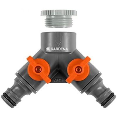 Gardena 940-26 Doppelverbinder - Gartenschlauchanschluss - Grau Orange Gardena 940-26 Doppelverbinder - Gartenschlauchanschluss - Grau Orange