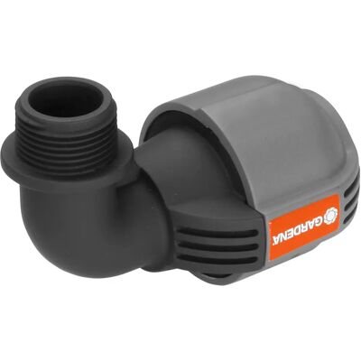 Conector de mangueira Gardena - Preto, Cinza - 1 pç Conector de mangueira Gardena - Preto, Cinza - 1 pç