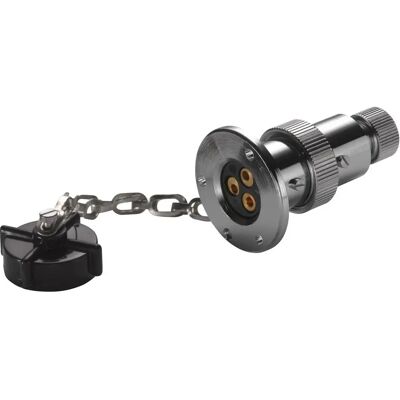 Hella Marine 3-poliger Stecker - Verbindung 3-polig, Silber Hella Marine 3-poliger Stecker - Verbindung 3-polig, Silber
