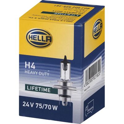 Hella Heavy Duty H4 24V 75/70W - Ampoule phare - Publicité Hella Heavy Duty H4 24V 75/70W - Ampoule phare - Publicité