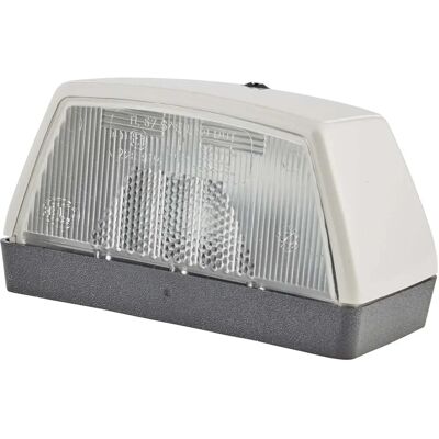 Hella registreringsskyltlampa grå yttersida höger/vänster halogen Hella registreringsskyltlampa grå yttersida höger/vänster halogen