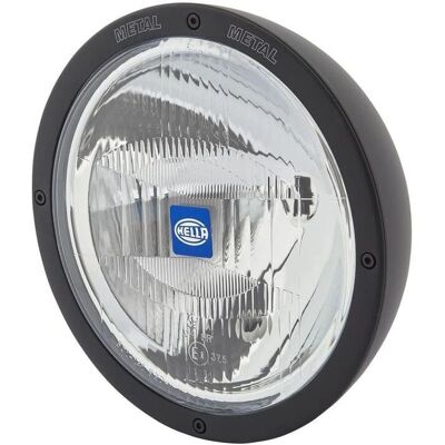 Hella Zwarte Koplamp - Ronde Halogeenlamp - 12V/24V Hella Zwarte Koplamp - Ronde Halogeenlamp - 12V/24V