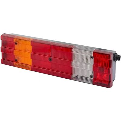 Hella 24V Halogen Baglygten - Venstre, 9 funktioner, sort hus Hella 24V Halogen Baglygten - Venstre, 9 funktioner, sort hus