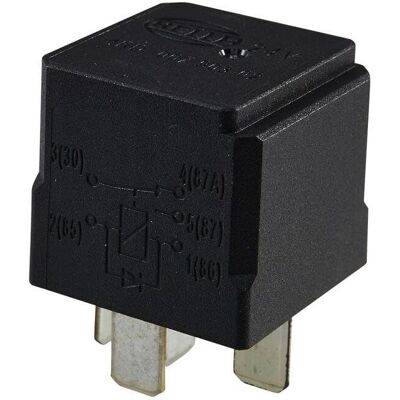 Relais Hella 24V 5 Broches IP54 - Relais - Fonctions d'interrupteur Relais Hella 24V 5 Broches IP54 - Relais - Fonctions d'interrupteur
