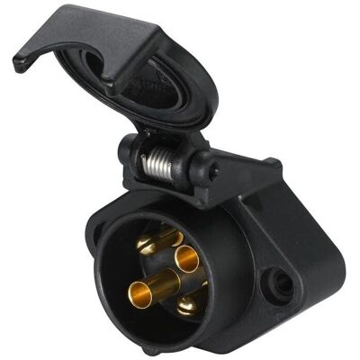 Hella 8JB 001 944-011 4-poliger Anhängersockel - Elektrischer Stecker Hella 8JB 001 944-011 4-poliger Anhängersockel - Elektrischer Stecker