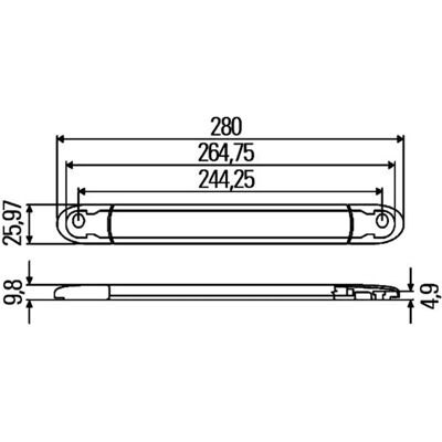 Hella Ekstra bremselys - Røykgrå - Bak LED - 12V - Ekstra bremselys Hella Ekstra bremselys - Røykgrå - Bak LED - 12V - Ekstra bremselys