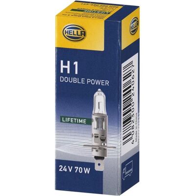 Hella Heavy Duty Expert H1 Farol halogênio - 24V 70W P14.5s Hella Heavy Duty Expert H1 Farol halogênio - 24V 70W P14.5s