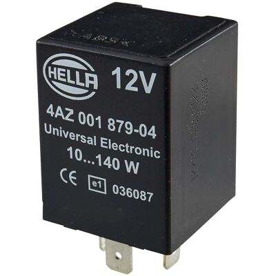 Releu Hella 12V cu 3 pini și suport - Releu Releu Hella 12V cu 3 pini și suport - Releu