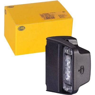 Hella License Plate Light - Black LED 24V Hella License Plate Light - Black LED 24V
