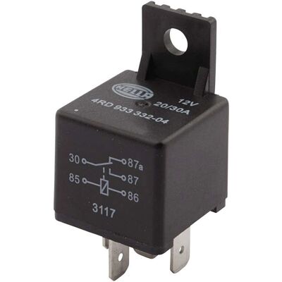 Hella Relais 12V 5-polig - Relais für Licht, Starter, Kraftstoffpumpe Hella Relais 12V 5-polig - Relais für Licht, Starter, Kraftstoffpumpe