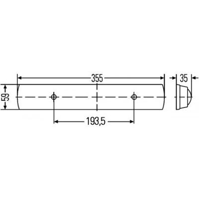 Hella Modèle 2JA 007 373-161 Lampe intérieure LED Hella Modèle 2JA 007 373-161 Lampe intérieure LED