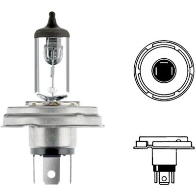 HELLA Model 8GD 002 088-141 Halogeen R2 Lamp - Lichtbron HELLA Model 8GD 002 088-141 Halogeen R2 Lamp - Lichtbron