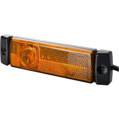 Hella Zijmarkering Licht - Zwart LED 24V - Rechts/Links - Weglegaal Hella Zijmarkering Licht - Zwart LED 24V - Rechts/Links - Weglegaal