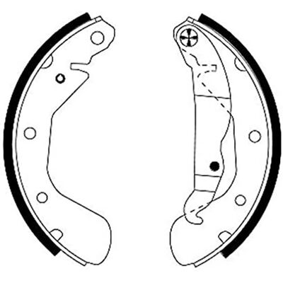 Set plăcuțe de frână Hella - Ax posterior - Chevrolet, Daewoo Set plăcuțe de frână Hella - Ax posterior - Chevrolet, Daewoo