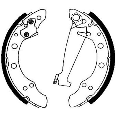 Set plăcuțe de frână Hella pentru Audi 100, 80, Seat Inca, VW Caddy - Punte spate Set plăcuțe de frână Hella pentru Audi 100, 80, Seat Inca, VW Caddy - Punte spate