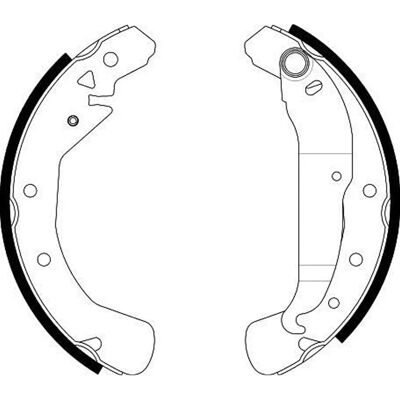 Saboti de frână spate 230mm - Axă spate Saboti de frână spate 230mm - Axă spate