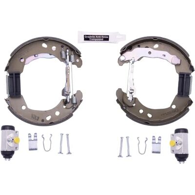 Hella Nissan Micra 203,2mm Hinterachse Bremsbackensatz - Bremssystem Hella Nissan Micra 203,2mm Hinterachse Bremsbackensatz - Bremssystem