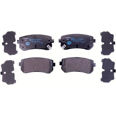 Hella Pagid Bremsbeläge - Modell 8DB 355 006-961 - Hinten, Verschleißwarnkontakt, 93mm Breite Hella Pagid Bremsbeläge - Modell 8DB 355 006-961 - Hinten, Verschleißwarnkontakt, 93mm Breite